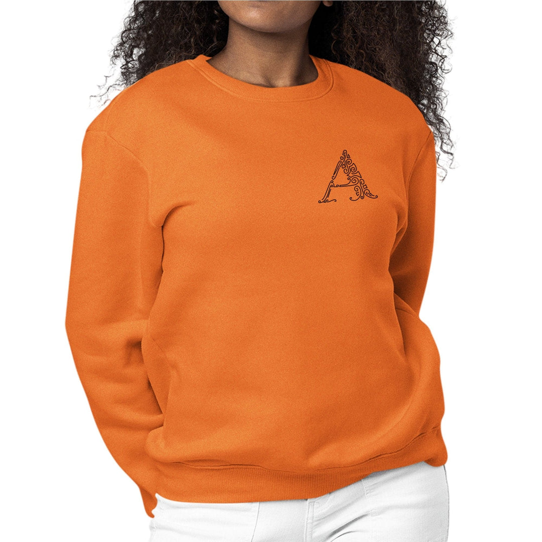 Womens Monogram Sweatshirt a Initial - Womens | Sweatshirts