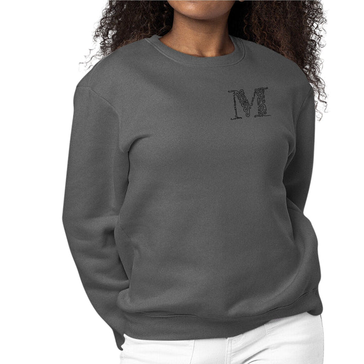 Womens Monogram Sweatshirt m Initial - Womens | Sweatshirts