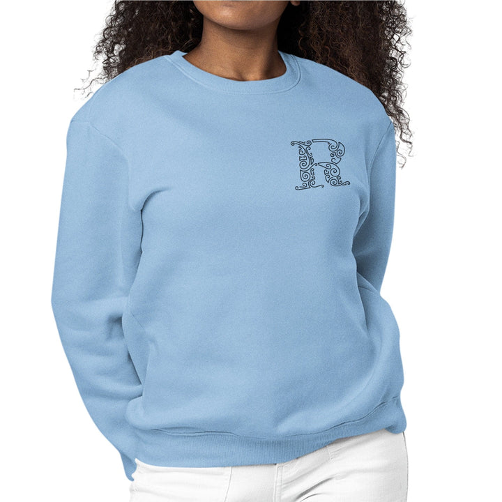 Womens Monogram Sweatshirt r Initial - Womens | Sweatshirts