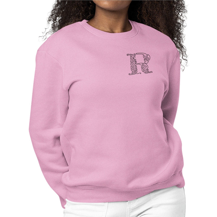 Womens Monogram Sweatshirt r Initial - Womens | Sweatshirts