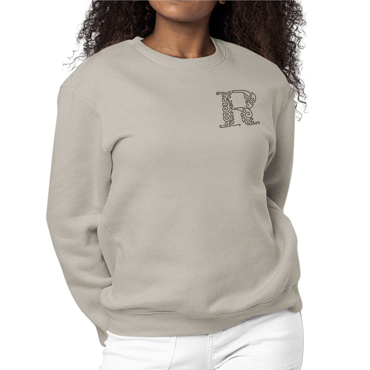 Womens Monogram Sweatshirt r Initial - Womens | Sweatshirts