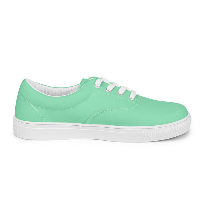 Womens Lace-up Canvas Shoes Seafoam Green