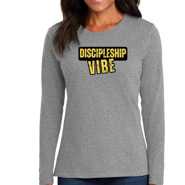 Womens Long Sleeve Graphic T-shirt - Discipleship Vibe - Womens | T-Shirts