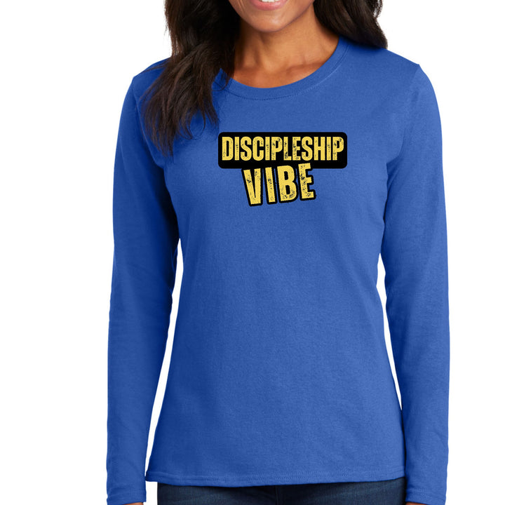 Womens Long Sleeve Graphic T-shirt - Discipleship Vibe - Womens | T-Shirts