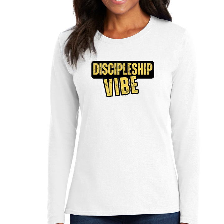 Womens Long Sleeve Graphic T-shirt - Discipleship Vibe - Womens | T-Shirts