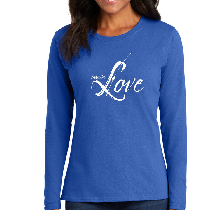 Womens Long Sleeve Graphic T-shirt Inspire Love - Womens | T-Shirts | Long