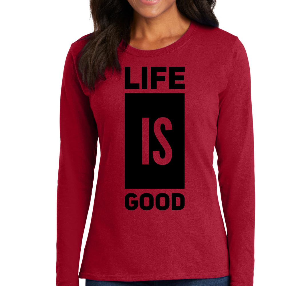 Womens Long Sleeve Graphic T-shirt Life is Good - Womens | T-Shirts | Long