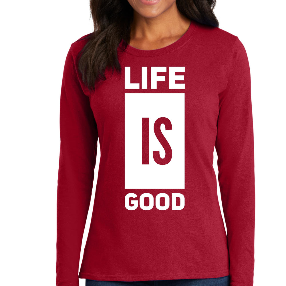 Womens Long Sleeve Graphic T-shirt Life is Good - Womens | T-Shirts | Long