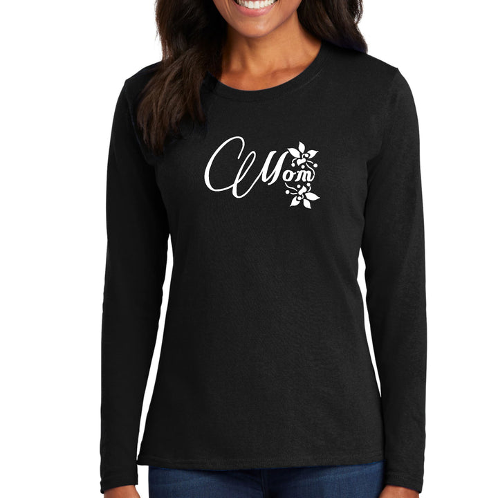 Womens Long Sleeve Graphic T-shirt Mom Appreciation for Mothers - Womens