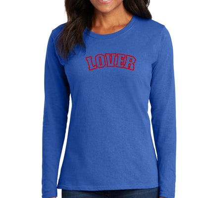 Womens Long Sleeve Graphic T-Shirt Say It Soul Lover Red - Womens | T-Shirts