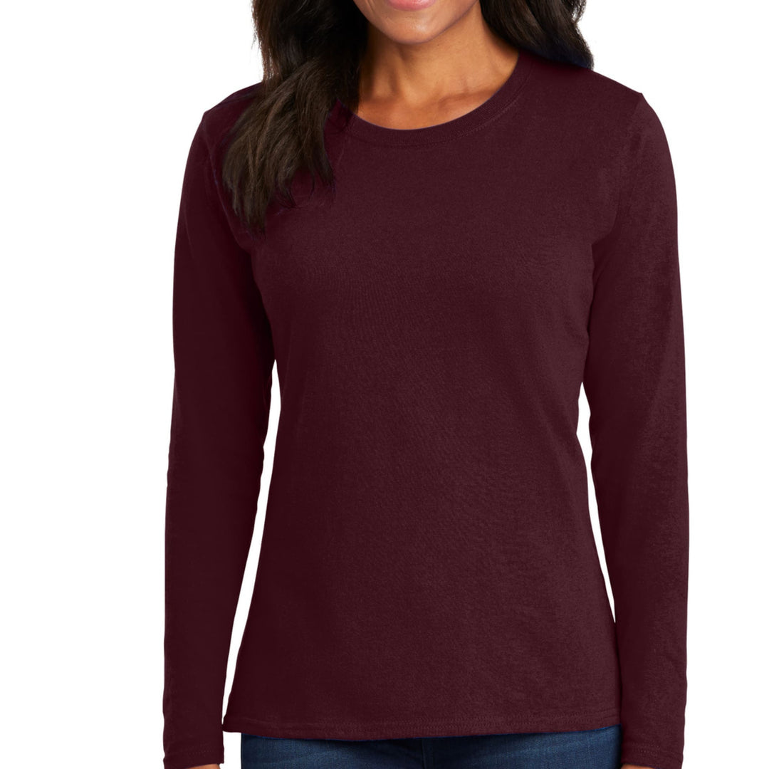 Womens Long Sleeve Graphic T-shirt, - Womens | T-Shirts | Long Sleeves