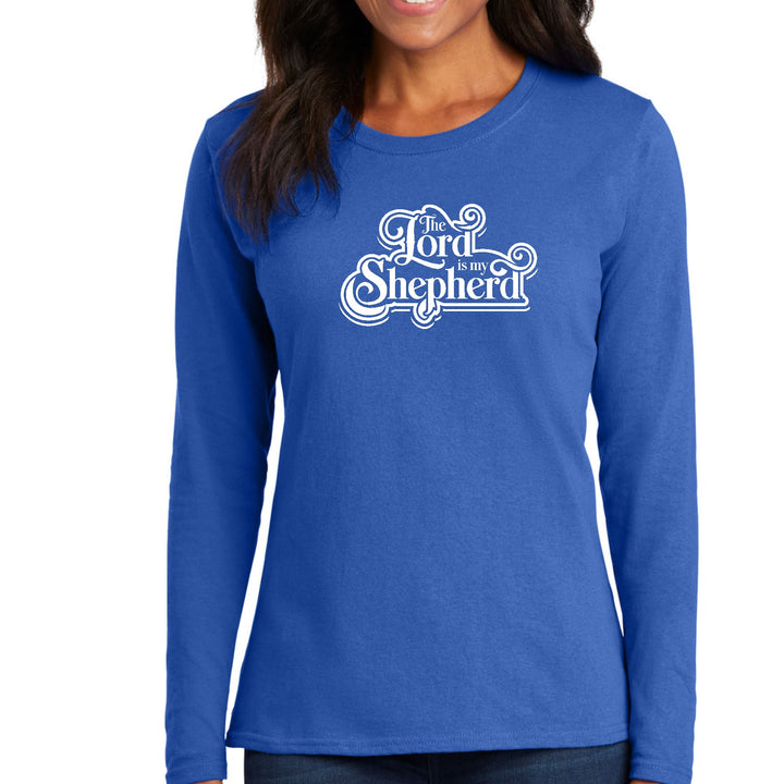 Womens Long Sleeve Graphic T-shirt the Lord is my Shepherd - Womens | T-Shirts