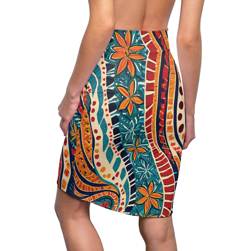 Womens Pencil Skirt Abstract Vibrant Multicolor Pattern 61374 - Womens | Skirts