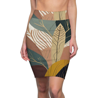 Womens Pencil Skirt Boho Style Print 28523 - Skirts