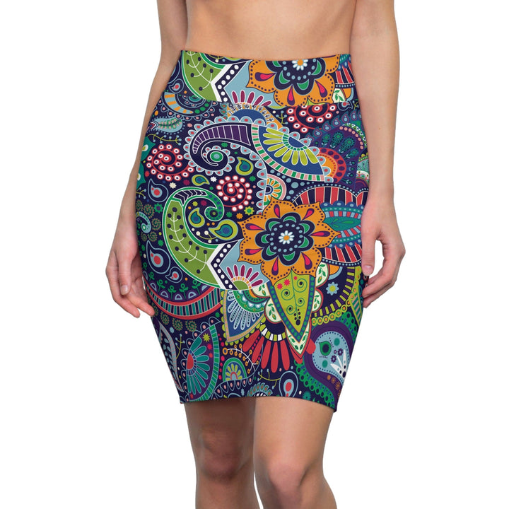 Womens Pencil Skirt Floral Paisley 22523 - Womens | Skirts