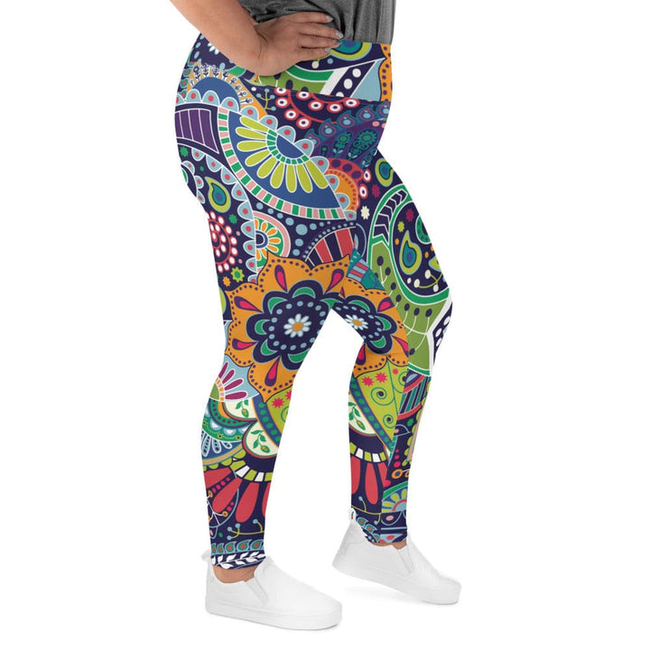 Womens Plus Size Fitness Leggings Floral Paisley 22523 - Womens | Leggings