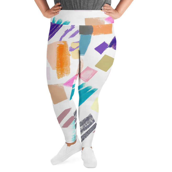 Womens Plus Size Fitness Leggings Pastel Pattern - Womens | Leggings | Yoga