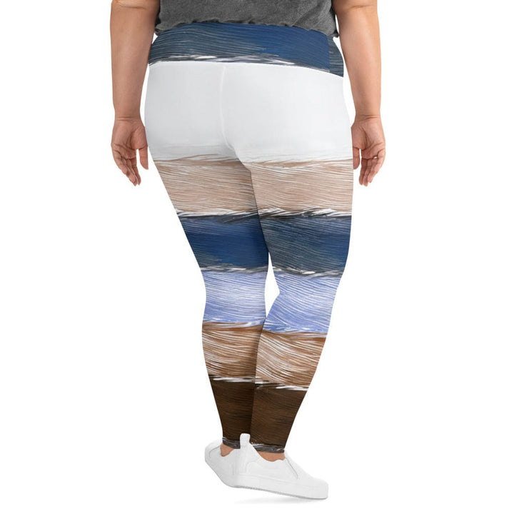 Womens Plus Size Fitness Leggings Rustic Hues Pattern - Womens | Leggings