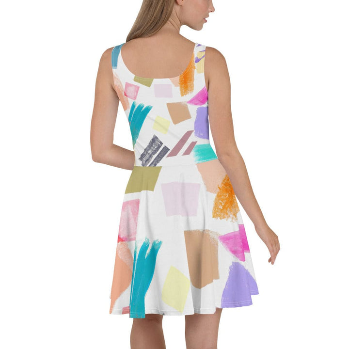 Womens Skater Dress Pastel Pattern 2