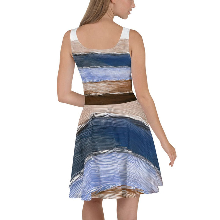 Womens Skater Dress - Rustic Hues Pattern 2