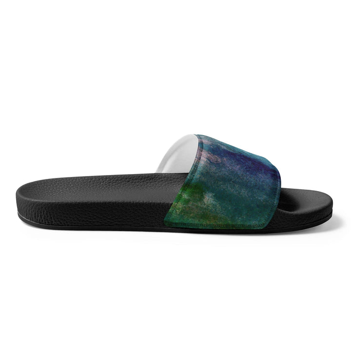 Women’s Slides Blue Hue Watercolor Abstract Print - Womens | Slides