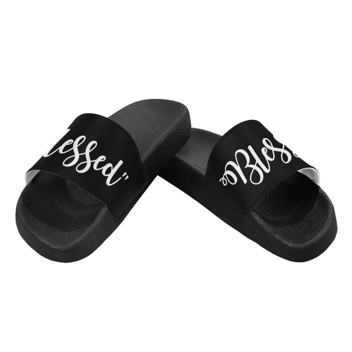 Womens Slides Flip Flop Sandals Blessed Print - Womens | Slides