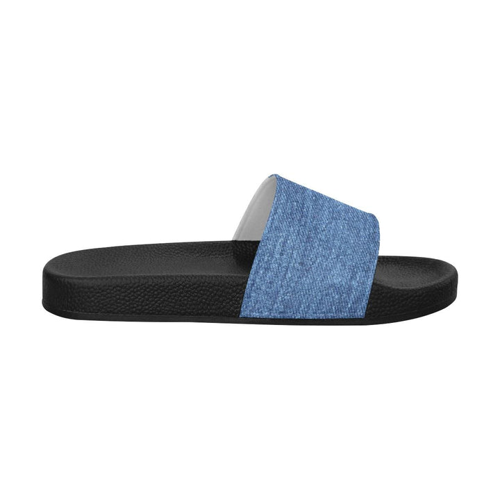 Womens Slides Flip Flop Sandals Blue Denim - Womens | Slides