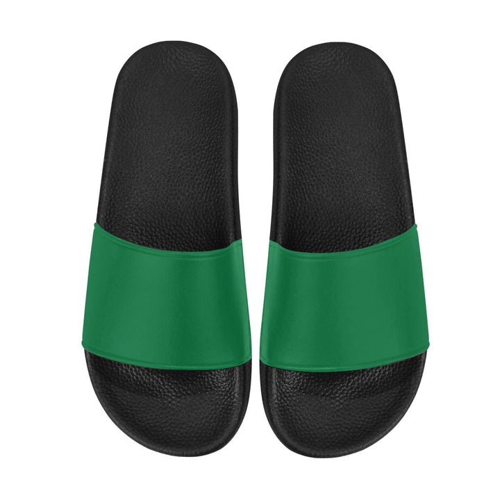 Womens Slides Flip Flop Sandals Dark Green - Womens | Slides