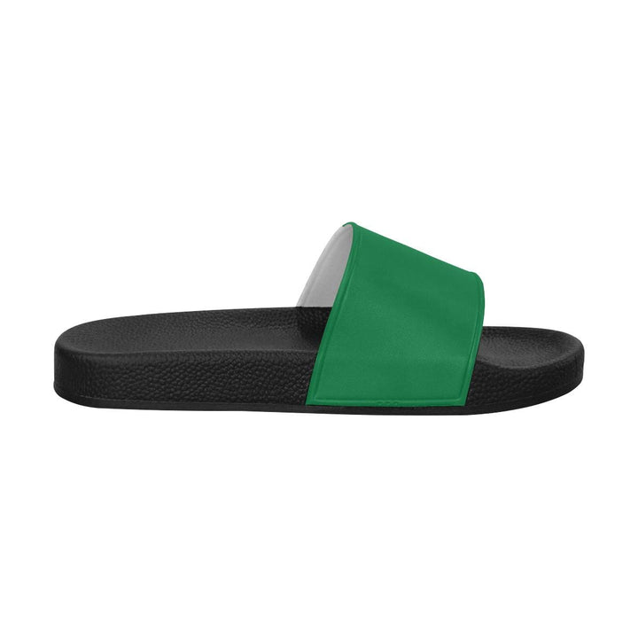 Womens Slides Flip Flop Sandals Dark Green - Womens | Slides