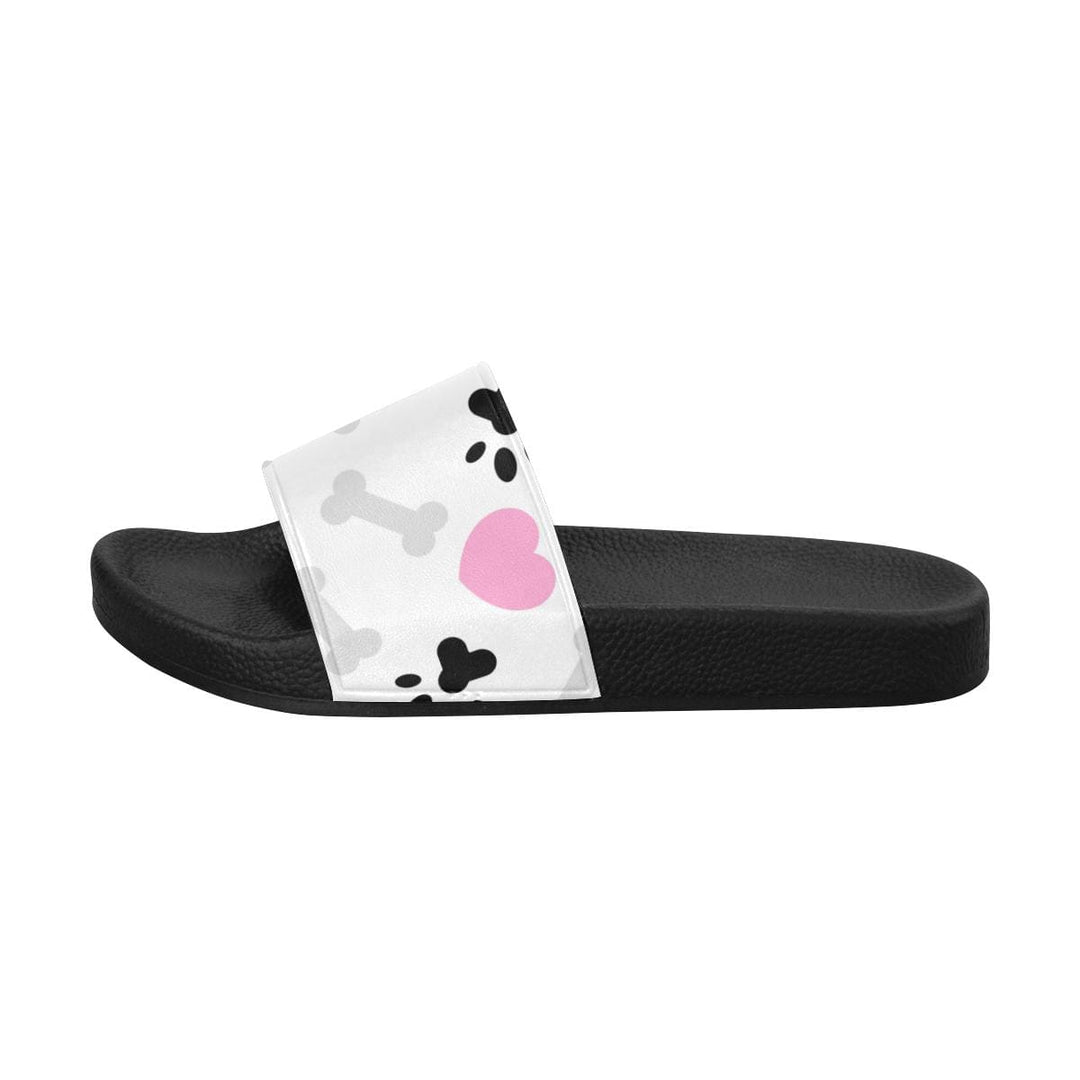 Womens Slides Flip Flop Sandals Doggie Love Paw Print - Womens | Slides