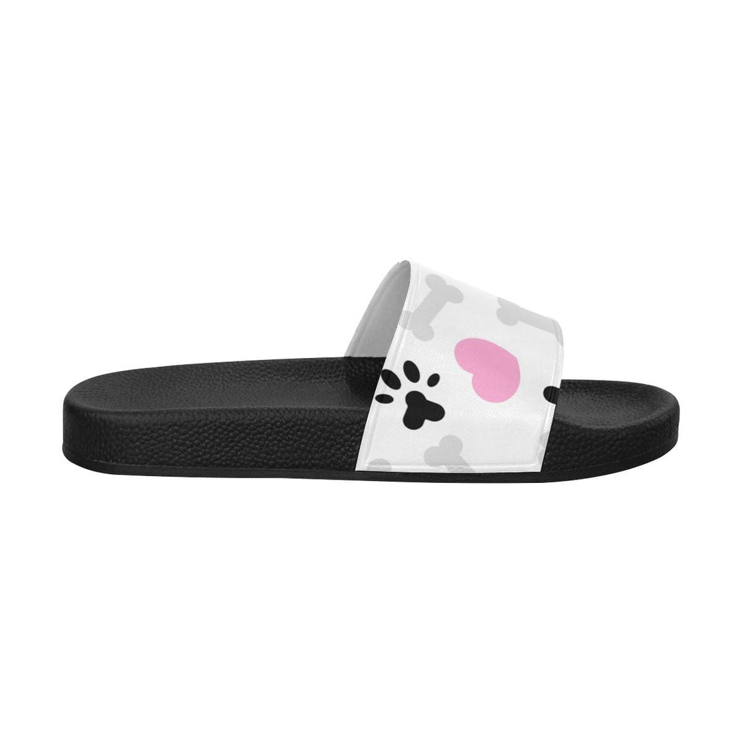 Womens Slides Flip Flop Sandals Doggie Love Paw Print - Womens | Slides