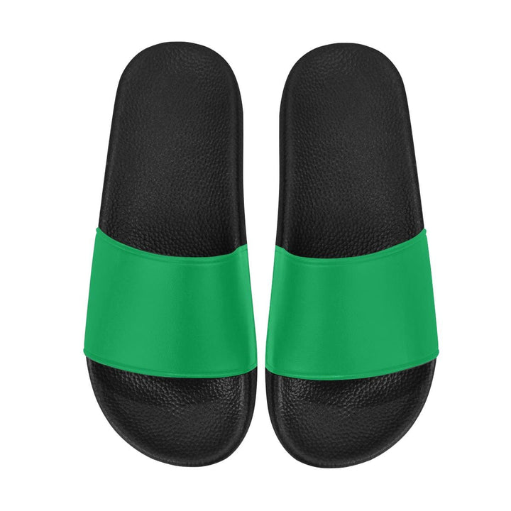 Womens Slides - Flip Flop Sandals - Green - Womens/Slides