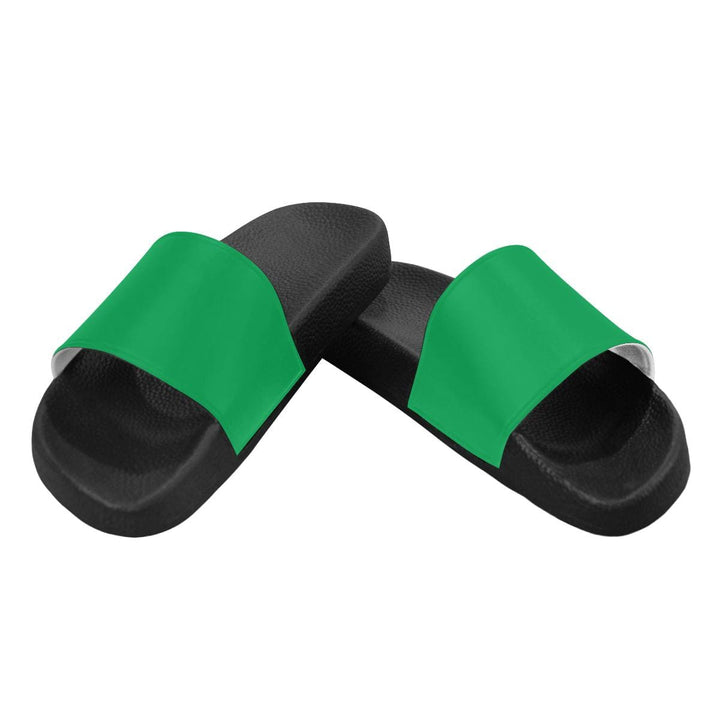 Womens Slides - Flip Flop Sandals - Green - Womens/Slides