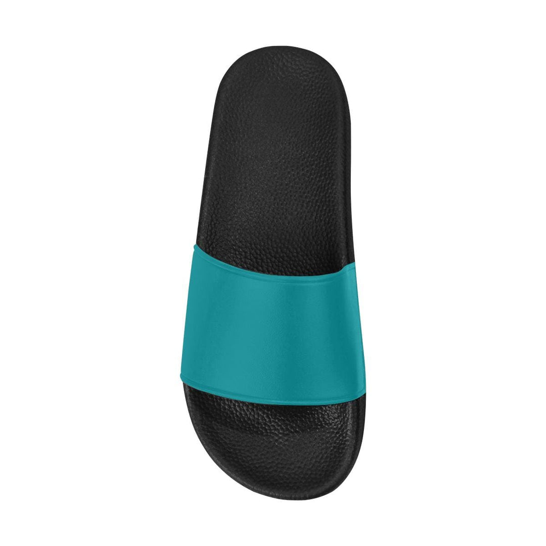 Womens Slides Flip Flop Sandals Teal Green - Womens | Slides