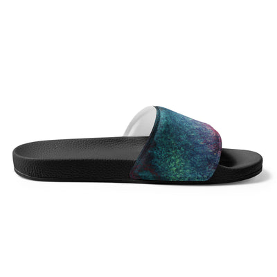 Women’s Slides Multicolor Watercolor Abstract Print - Womens | Slides