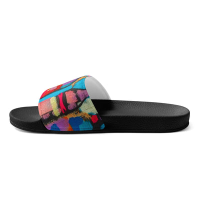 Women’s Slides Sutileza Smooth Colorful Abstract Print - Womens | Slides