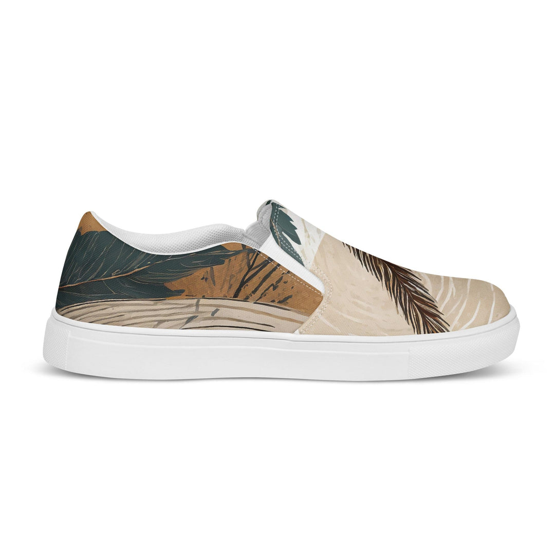 Womens Slip-on Canvas Shoes Boho Style Print 84276