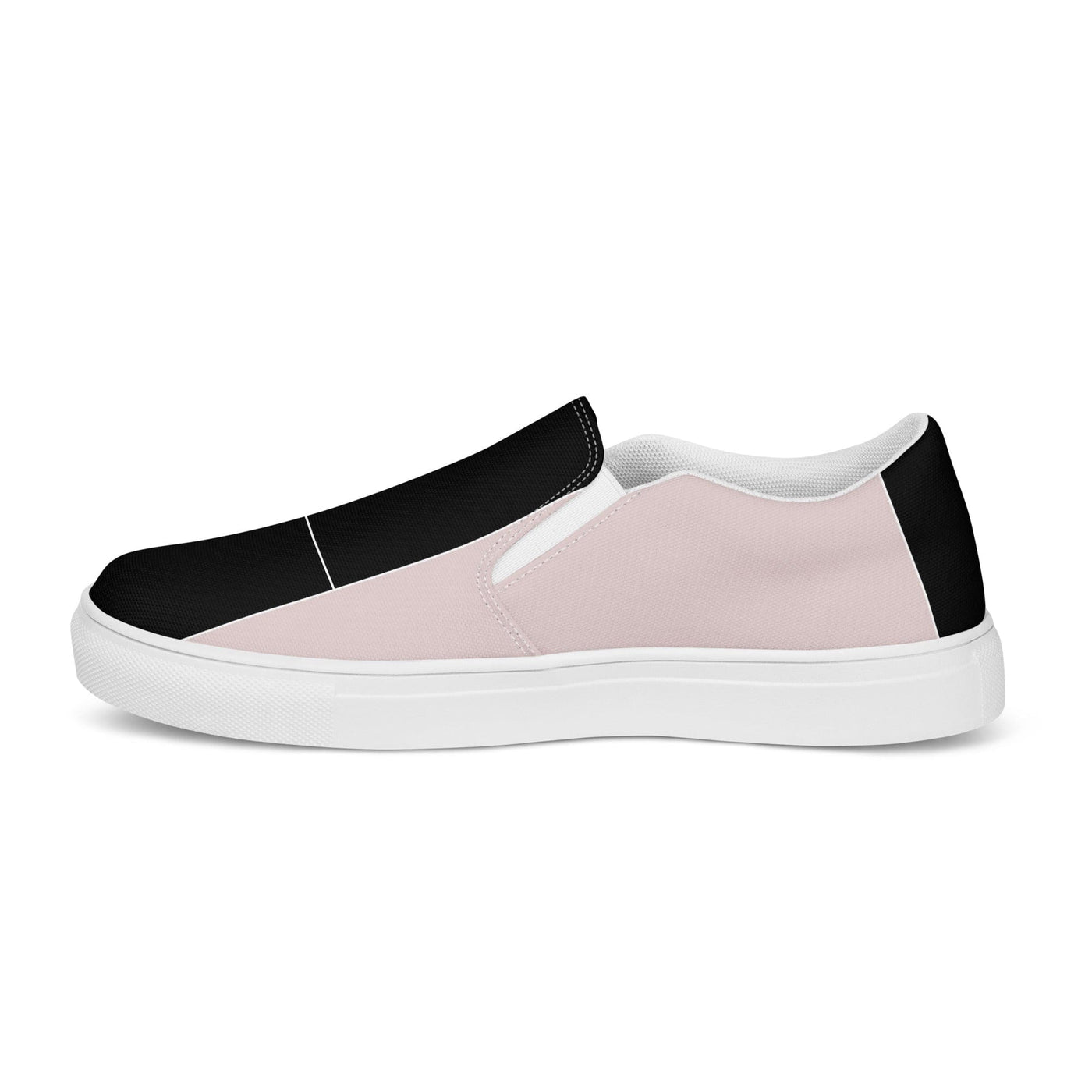 Women’s Slip-on Canvas Shoes Pastel Colorblock Pink/black/blue - Womens