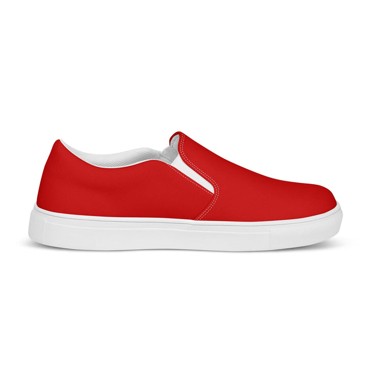 Womens Slip-on Canvas Shoes Red