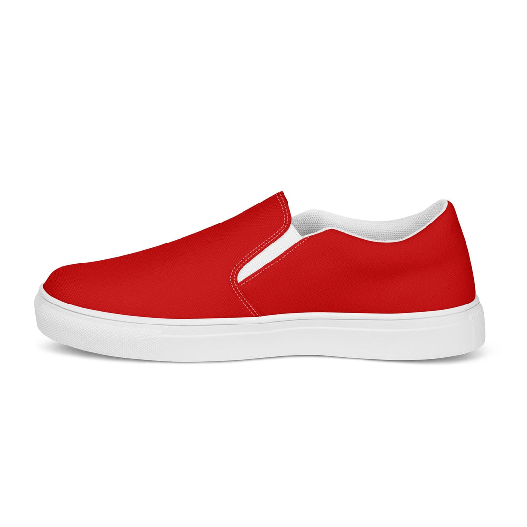 Womens Slip-on Canvas Shoes Red