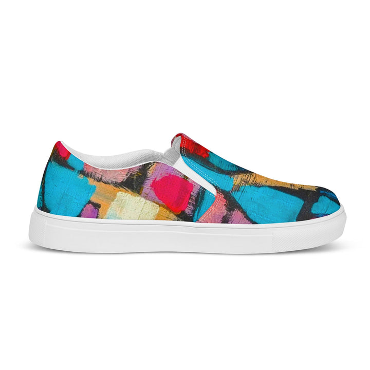 Womens Slip-on Canvas Shoes Sutileza Smooth Colorful Abstract Print