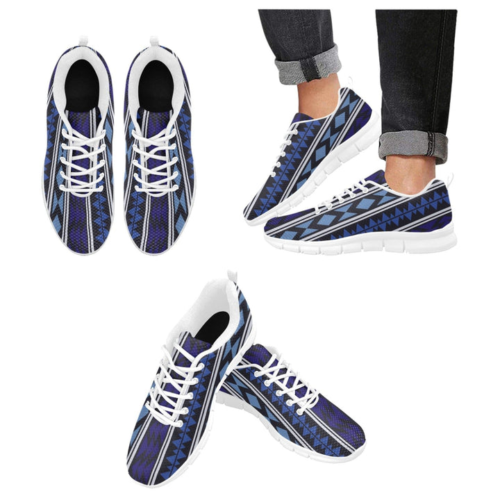 Womens Sneakers Blue Aztec Print Running Shoes - Womens | Sneakers | Running