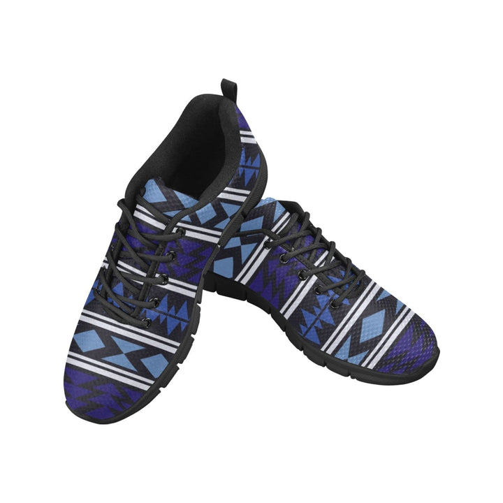 Womens Sneakers Blue Aztec Print Running Shoes - Womens | Sneakers | Running