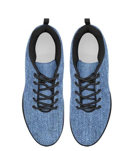 Womens Sneakers Blue Denim Print Running Shoes - Womens | Sneakers | Running