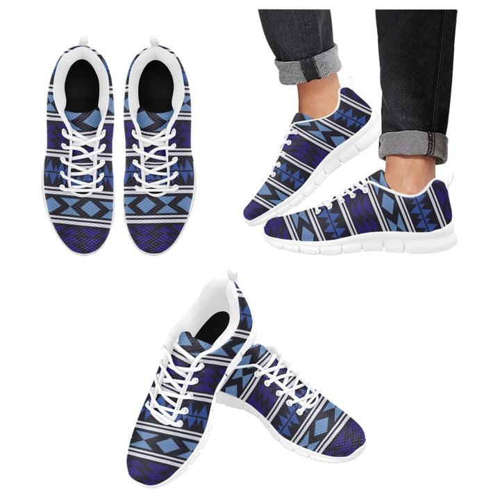 Womens Sneakers Blue Horizon Aztec Print Running Shoes - Womens | Sneakers