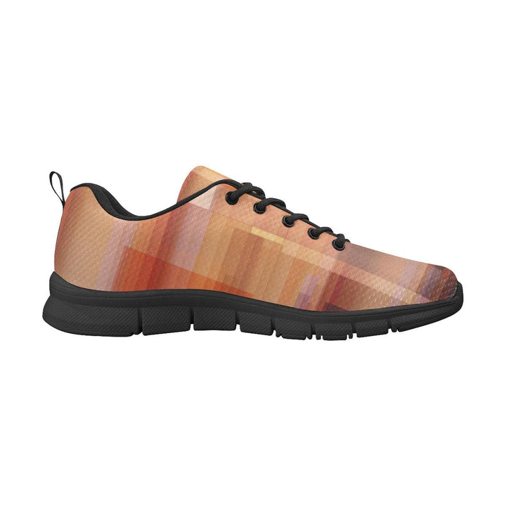 Womens Sneakers Geometric Brown and Black Running Shoes - Womens | Sneakers