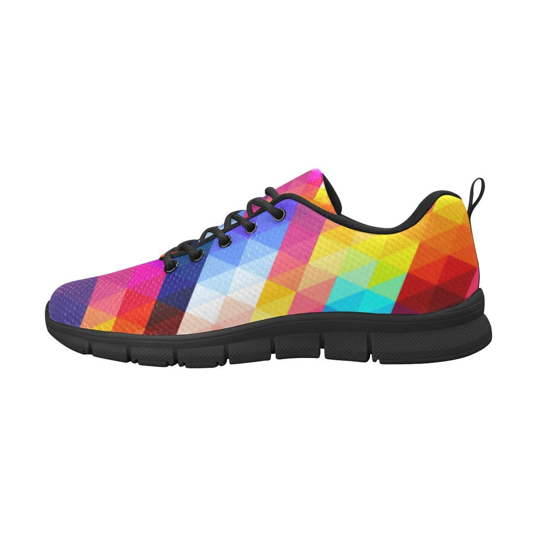 Womens Sneakers Multicolor Grid Illustration Running Shoes - Womens | Sneakers