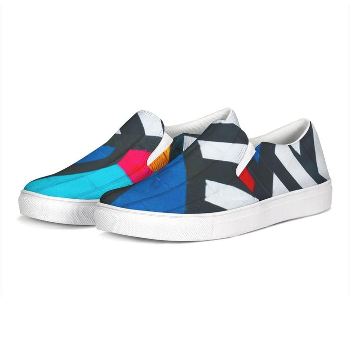 Womens Sneakers - Multicolor Low Top Slip-on Canvas Sports Shoes - S998857