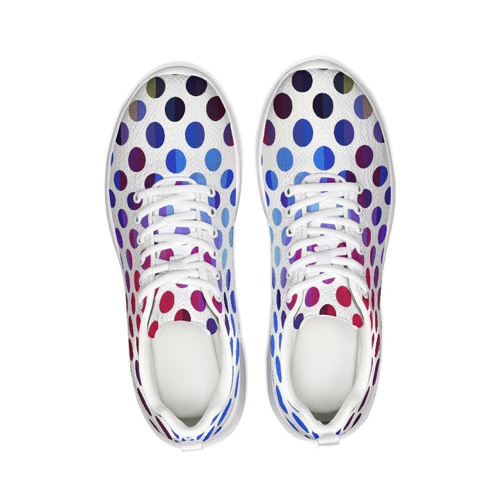 Womens Sneakers - Multicolor Polka Dot Canvas Sports Shoes / Running - Womens