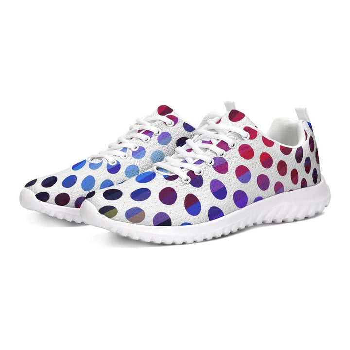 Womens Sneakers - Multicolor Polka Dot Canvas Sports Shoes / Running - Womens